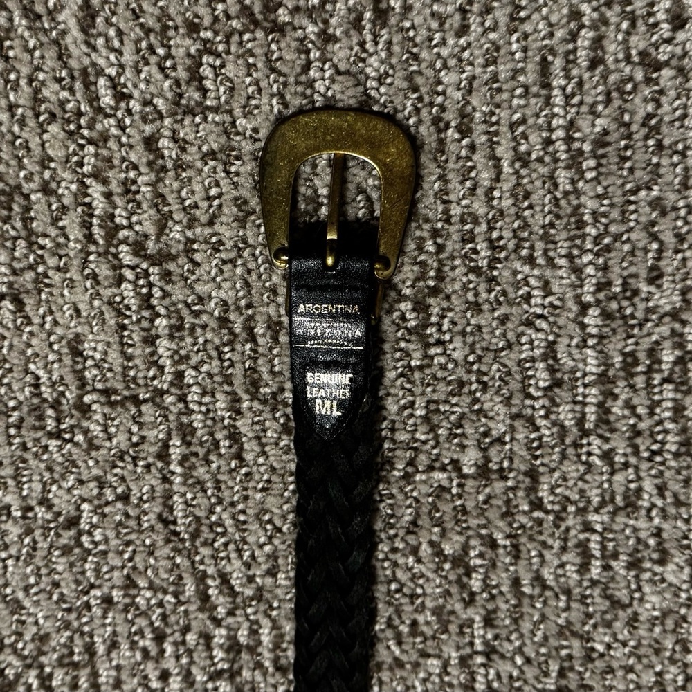 Arizona Jean Company Black Leather Kids Belt